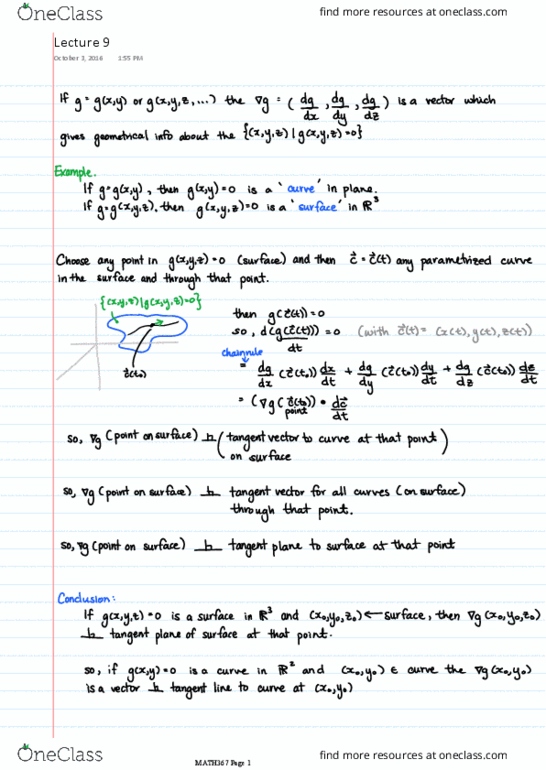 MATH 367 Lecture 9: nine thumbnail