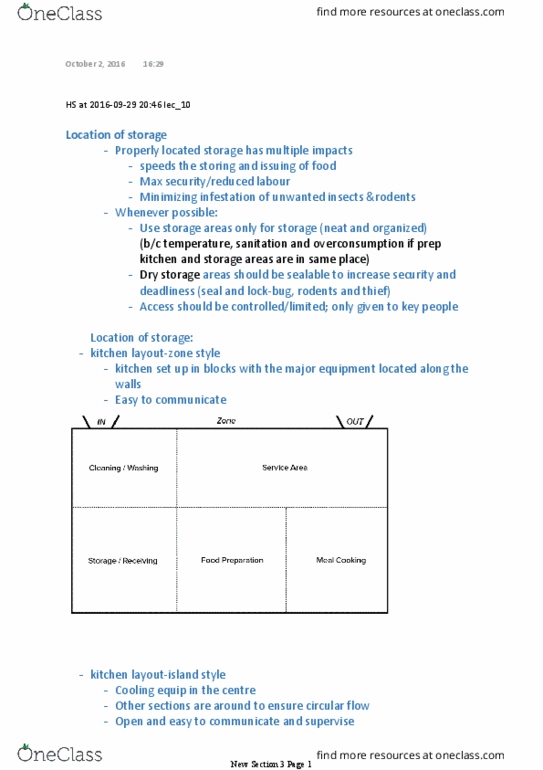 HTM 2030 Lecture Notes - Lecture 10: Frozen Food, Stainless Steel, Beverage Industry thumbnail