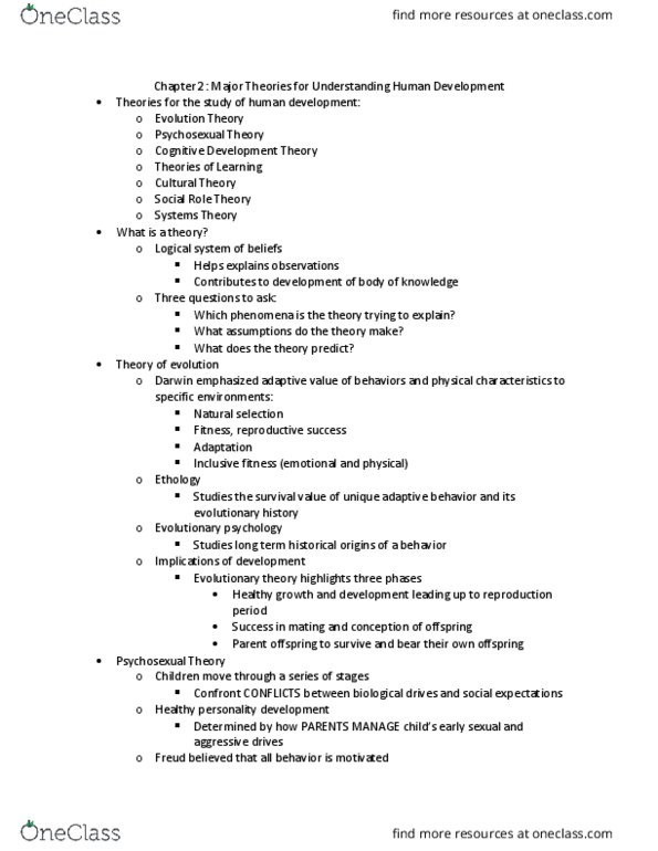 HDFS 1930 Lecture Notes - Lecture 2: Cognitive Map, Mental Representation, Edward C. Tolman thumbnail