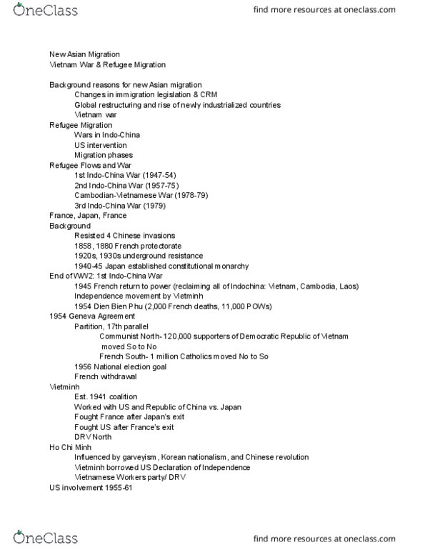 ASAMST 20AC Lecture Notes - Lecture 7: Ngo Dinh Diem, Ngô Đình Nhu, Dương Văn Minh thumbnail