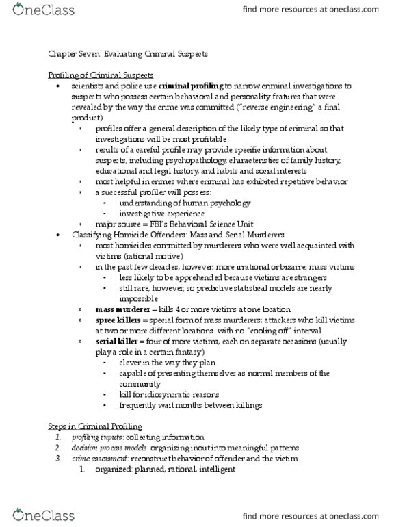 PSYCH 2650 Chapter Notes - Chapter 7: Lie Detection, Cognitive Load, Polygraph thumbnail