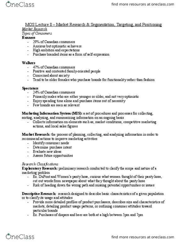 Management and Organizational Studies 1021A/B Lecture Notes - Lecture 8: Portable People Meter, Shreddies, Tim Hortons thumbnail