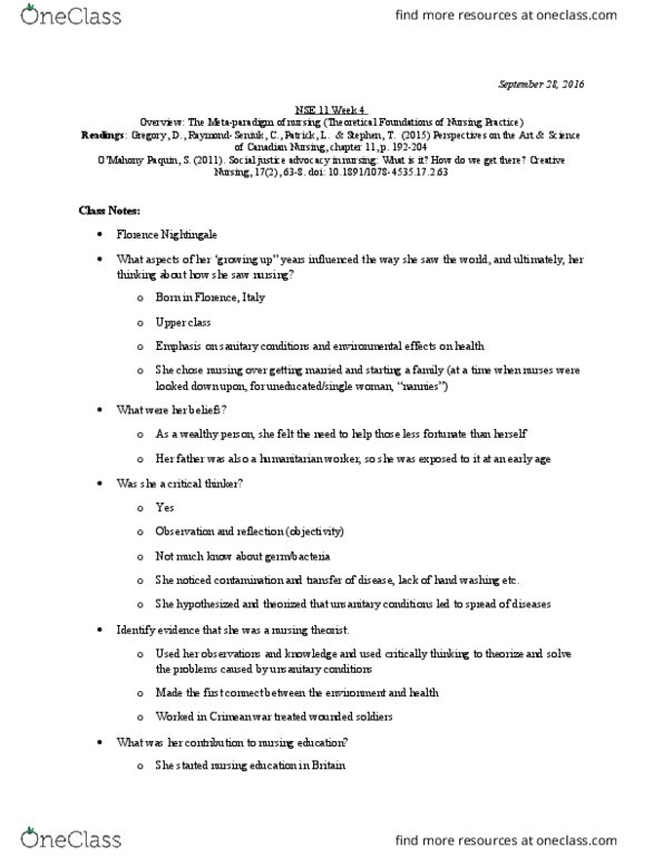 NSE 11A/B Lecture Notes - Lecture 4: Grand Theory, Frankfurt School, Paradigm Shift thumbnail