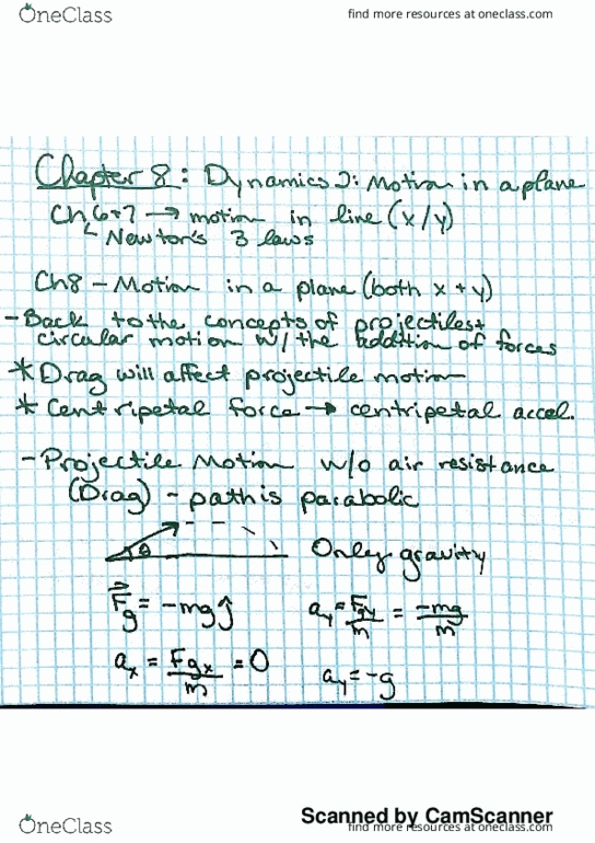 PHY-1150 Lecture 29: Chapter 8 8.1, 8.2 Uniform Circular Motion, Dynamics Motion on a Plane thumbnail