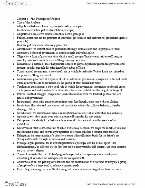 GOVT 1111 Chapter Notes - Chapter 1, 2, 3, 6, 7, 12: Commerce Clause, Cooperative Federalism, Habeas Corpus thumbnail