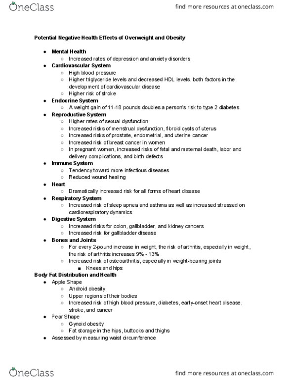 HES 145 Lecture Notes - Lecture 10: Cardiovascular Disease, Fembot, Hypotension thumbnail