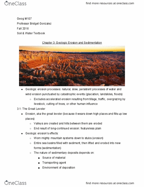 GEOG M107 Chapter 3: Soil and Water Conservation Textbook: Chapter 3 thumbnail