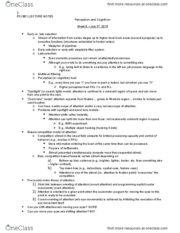 PSYB51H3 Lecture Notes - Lecture 8: Zoom Lens, Frontal Lobe, Superior Temporal Gyrus thumbnail