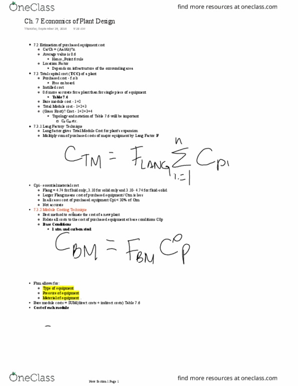 CHE 481 Lecture 1: CHE 481 - Ch.7 thumbnail