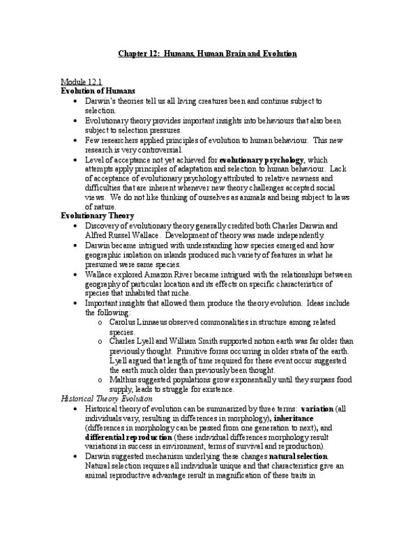 PSYB65H3 Lecture Notes - Zygosity, Genetic Drift, Meninges thumbnail