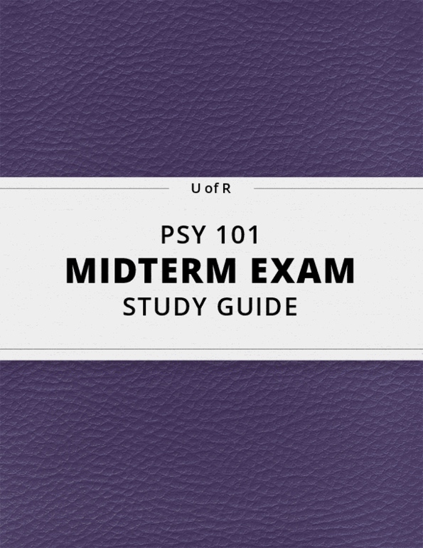 [PSY 101] - Midterm Exam Guide - Everything You Need To Know! (115 ...