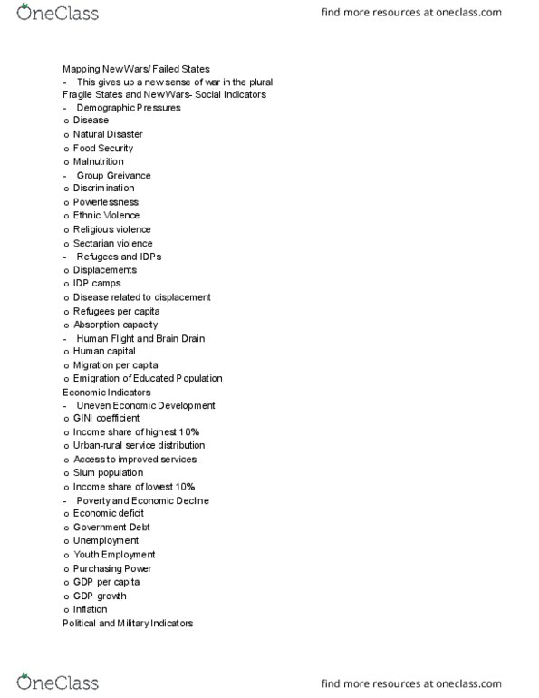 HUM 2395 Lecture Notes - Lecture 21: Natural Resource, Malnutrition, Human Capital thumbnail