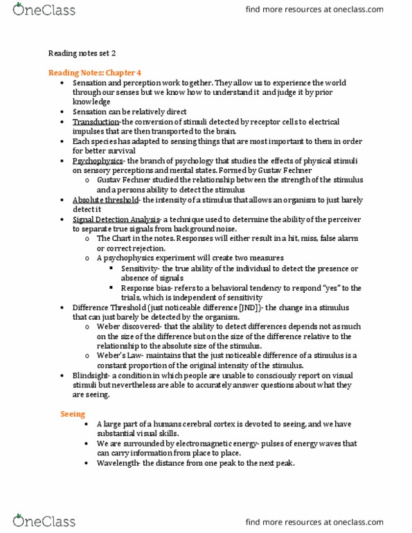 PSYC 107 Chapter 4,5,8: Reading notes set 2 ch 4,5,8 thumbnail