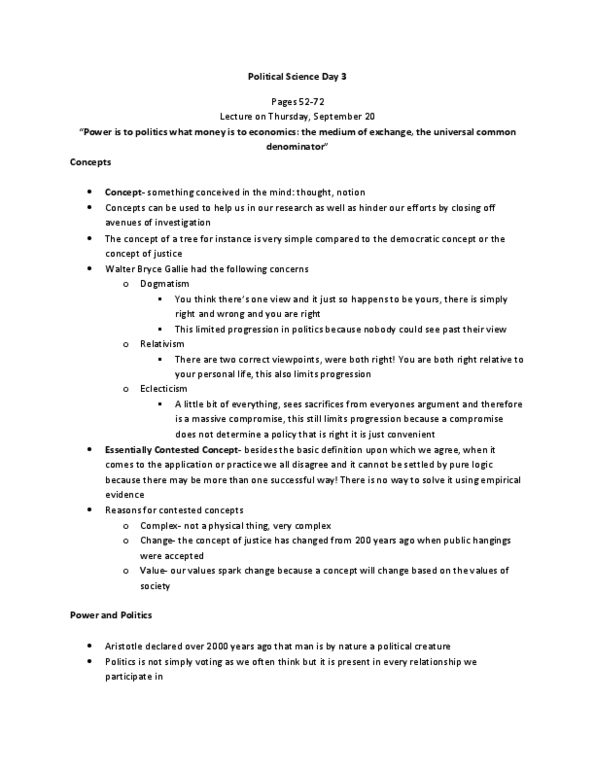 PO110 Chapter Notes -Individual And Group Rights, Relativism, Karl Mannheim thumbnail