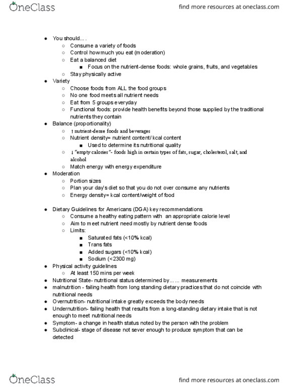 NUTR 132 Lecture 2: Guidelines for Designing a Healthy Diet thumbnail