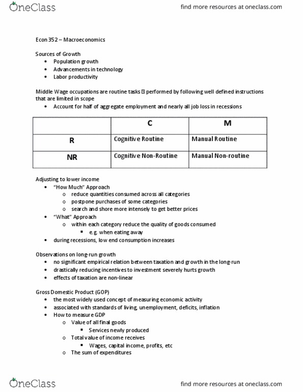 ECON 352gx Lecture Notes - Lecture 1: Gdp Deflator thumbnail