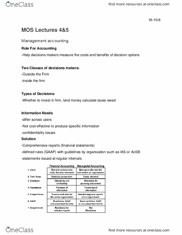 Management and Organizational Studies 1023A/B Lecture 4: MOS Lectures 4&5 thumbnail