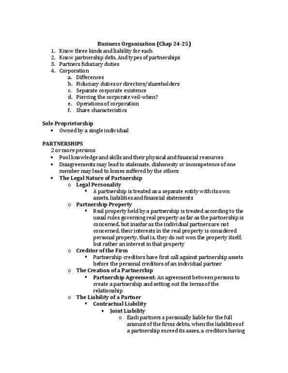 ACTG 2P40 Lecture Notes - Sole Proprietorship, Share Capital, Legal Personality thumbnail