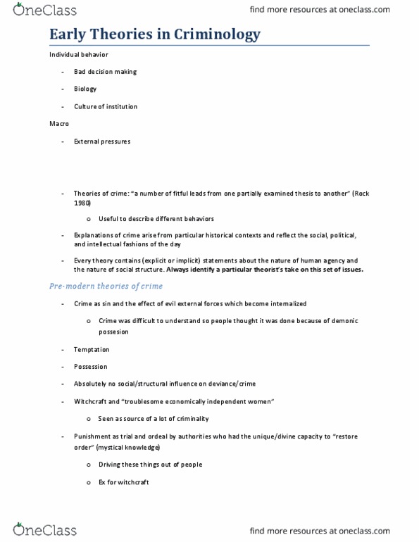 CRM 1300 Lecture Notes - Lecture 5: Adolphe Quetelet, Mental Age, Somatotype And Constitutional Psychology thumbnail