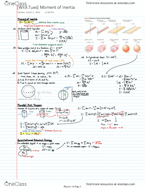 PHYSICS 1A Lecture 15: [Wk9.Tues] Moment of Inertia thumbnail