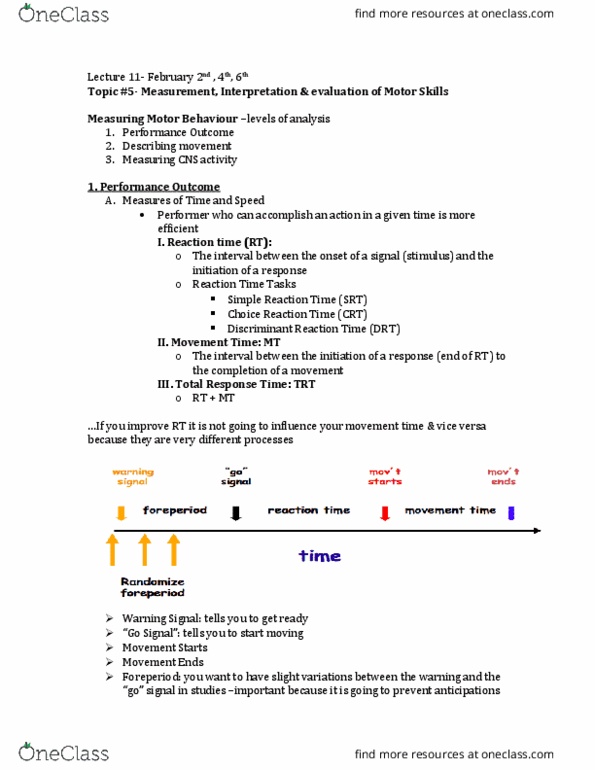 Kinesiology 1080A/B Lecture 11: February 2, 4, 6 thumbnail