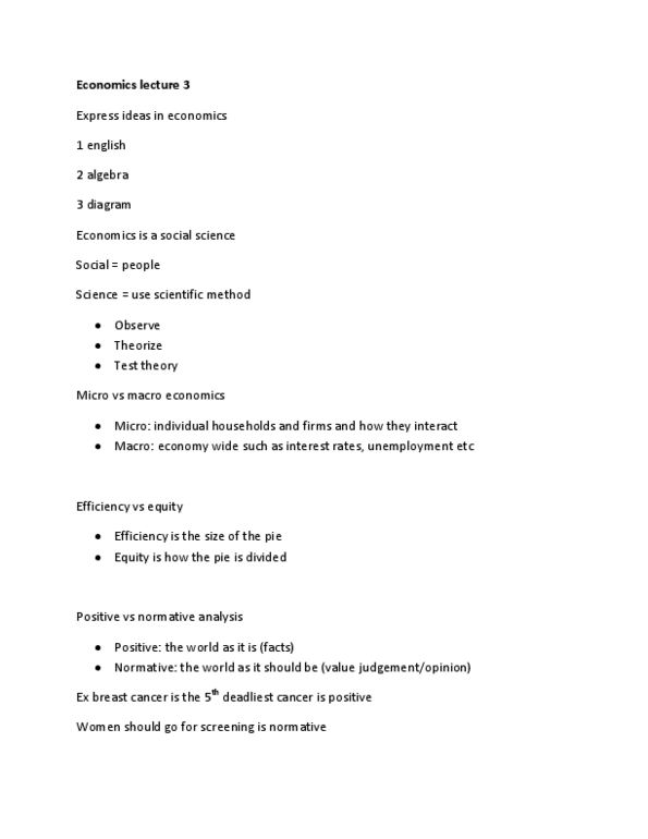 ECON 1BB3 Lecture Notes - Lecture 3: Scientific Method, Normative Economics thumbnail