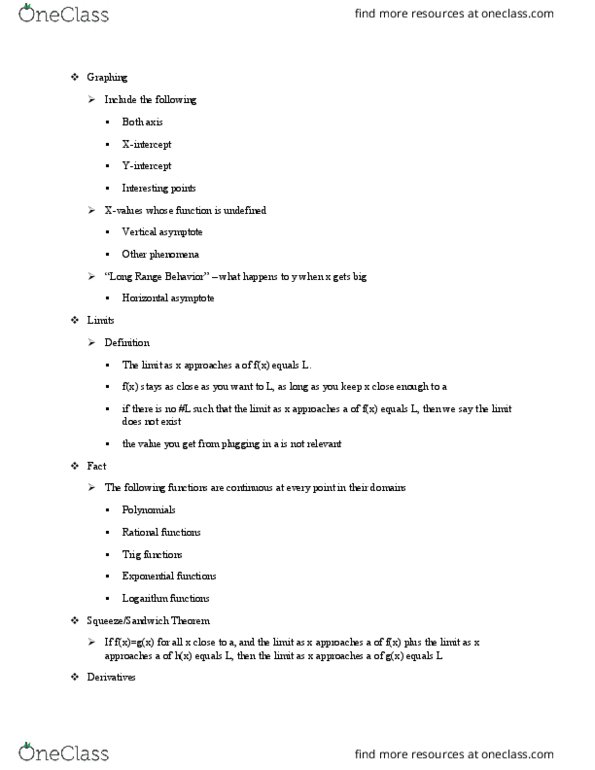 MATH 221 Lecture Notes - Lecture 1: Logarithm, Farad thumbnail