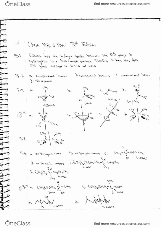 CHEM 51A Lecture 16: Wk- 6 3rd Edition HW thumbnail