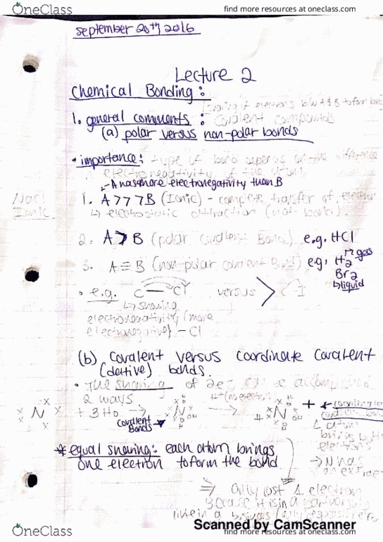 CHEM 1040 Lecture 2: chemistry notes 1040 thumbnail