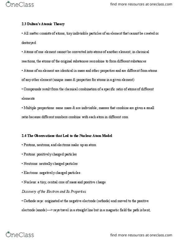 01:160:159 Lecture Notes - Lecture 3: Unified Atomic Mass Unit, Robert Andrews Millikan, Atomic Mass thumbnail