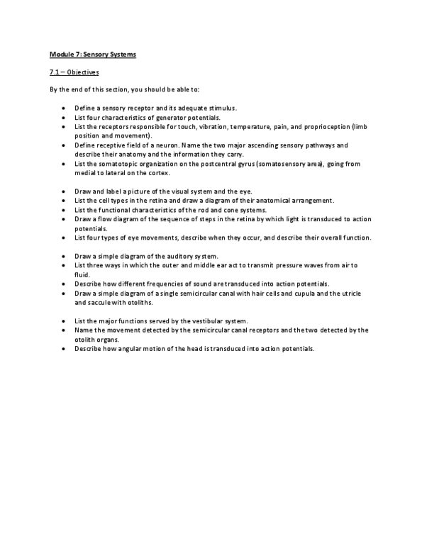 Physiology 2130 Chapter Notes -Oval Window, Saccule, Temporal Lobe thumbnail