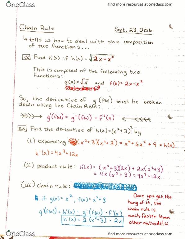 MATH 1210 Lecture Notes - Lecture 12: Product Rule thumbnail