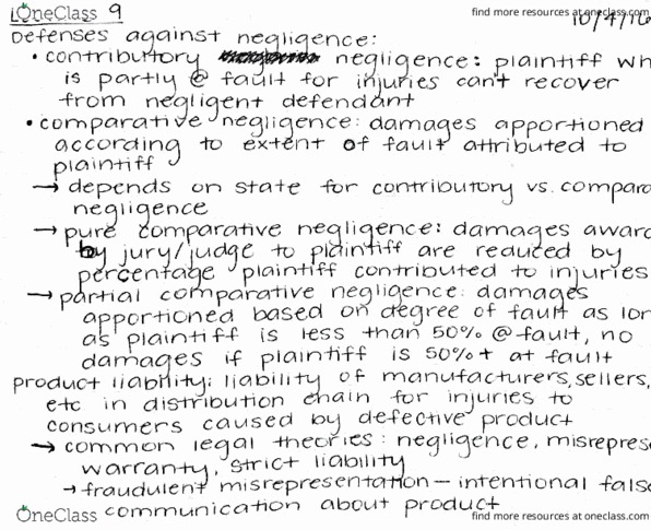 ACCT352 Lecture Notes - Lecture 9: Punitive Damages, Product Liability, Faun thumbnail