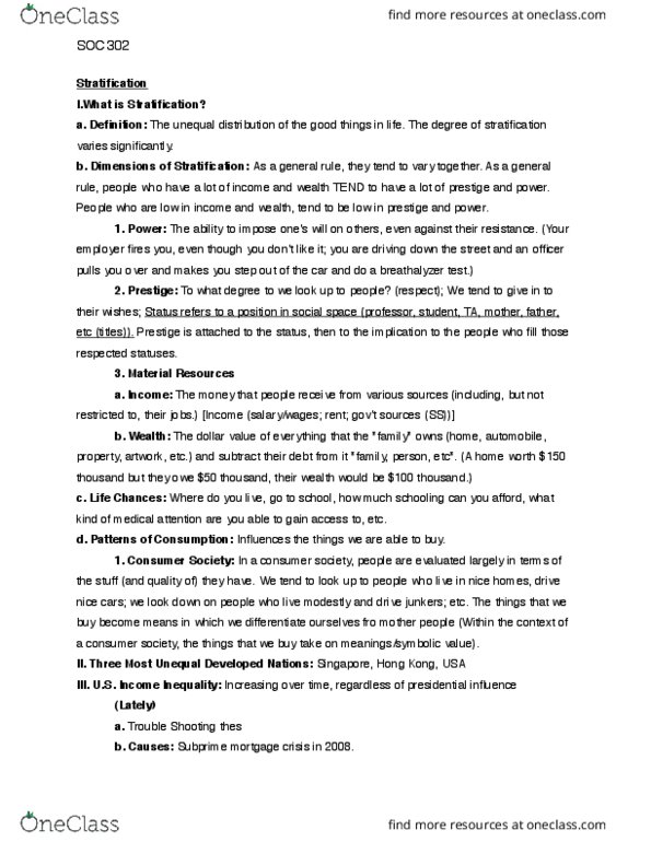 SOC 302 Lecture 9: Stratification thumbnail