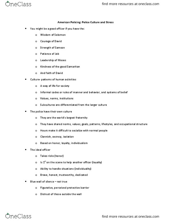 SPEA-J - Public And Environmental Affairs SPEA-J 321 Lecture Notes - Lecture 8: Lola Baldwin, Substance Abuse, Role Conflict thumbnail