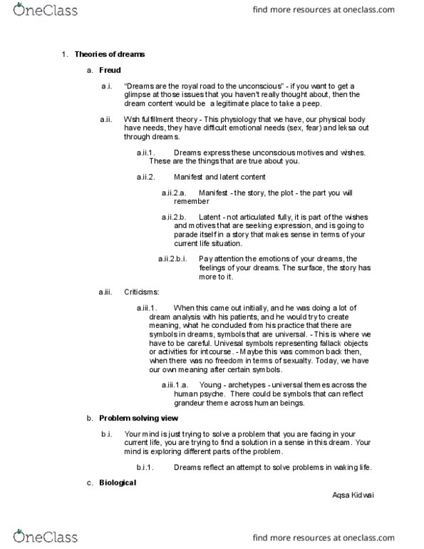 PSYC 1010 Lecture Notes - Lecture 6: Waking Life, Sleep Deprivation, Caffeine thumbnail