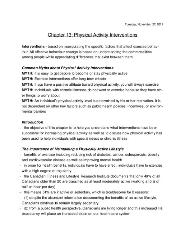 PSYC 3480 Lecture Notes - Self-Determination, Progressive Muscle Relaxation, Cardiovascular Disease thumbnail