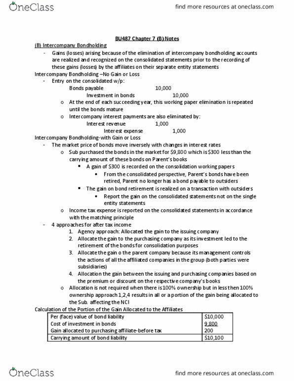 BU487 Chapter Notes - Chapter 7b: Deferred Tax, Deferred Income, Book Value thumbnail