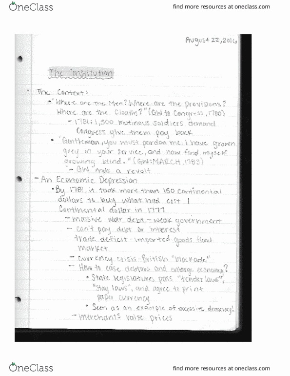 PS 1100 Lecture Notes - Lecture 2: Supreme Court Of The United States, President Of The United States, Commer thumbnail