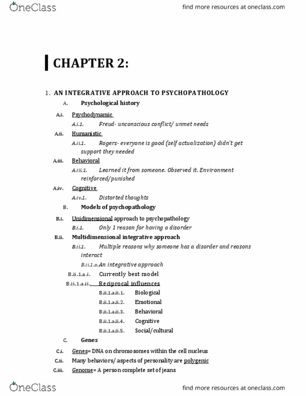 PSYC 361 Lecture Notes - Lecture 2: Myelin, Intravenous Therapy, Epigenetics thumbnail