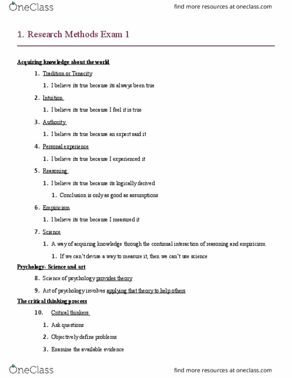 PSYC 314 Lecture Notes - Lecture 1: Structural Equation Modeling, Discriminant Function Analysis, Institutional Review Board thumbnail