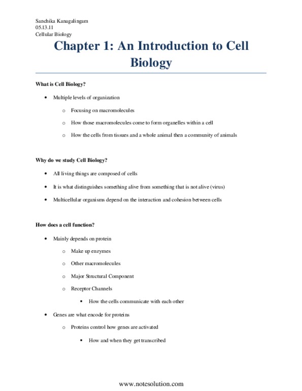 BIOB10H3 Chapter 1: Introduction to Cell Biology thumbnail