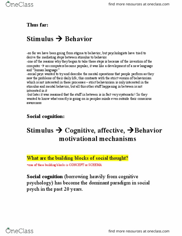 PSY220H1 Lecture Notes - Lecture 3: Conjunction Fallacy, Social Comparison Theory, Statistical Hypothesis Testing thumbnail