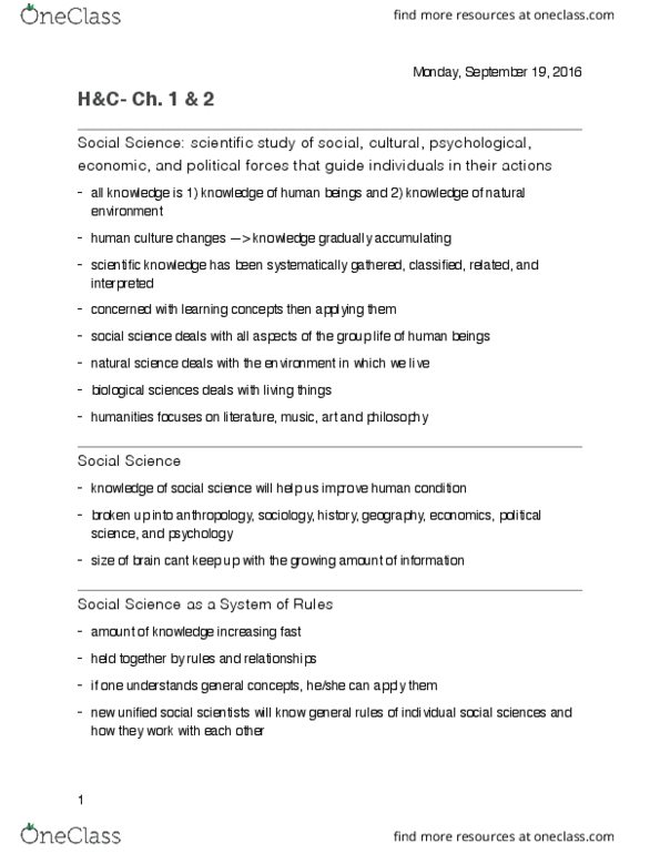 ISS 210 Chapter Notes - Chapter 1-2: Policy Exchange, Imre Lakatos, Parapsychology thumbnail