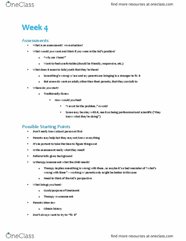 PSYC 356 Lecture Notes - Lecture 4: Differential Diagnosis, Working Memory, Child Development Stages thumbnail