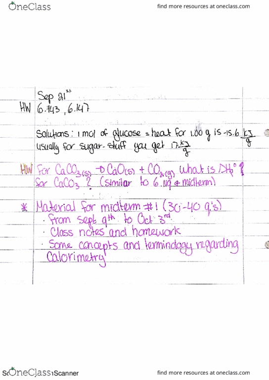 CHEM 1050 Lecture 6: Wednesday Sept 21: Thermodynamics thumbnail