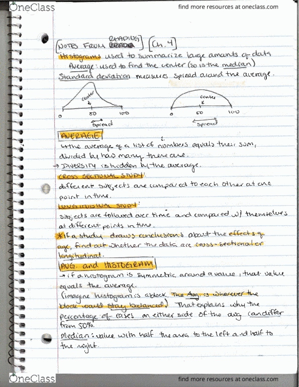 STAT 20000 Chapter Notes - Chapter 4: Asolo, Histology, European Credit Transfer And Accumulation System thumbnail