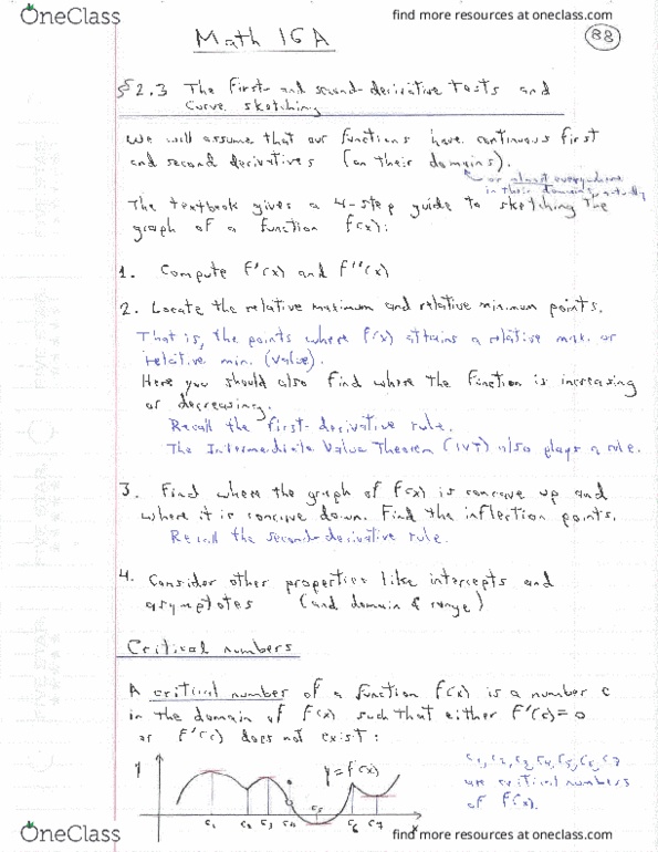MATH 16A Lecture Notes - Lecture 14: Jinn, Derivative, Fiction Collective Two thumbnail