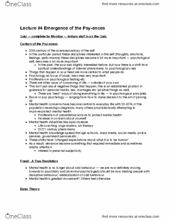 HLTHAGE 2G03 Lecture Notes - Lecture 4: Pyrotherapy, Frontal Lobe, Northern Ontario thumbnail