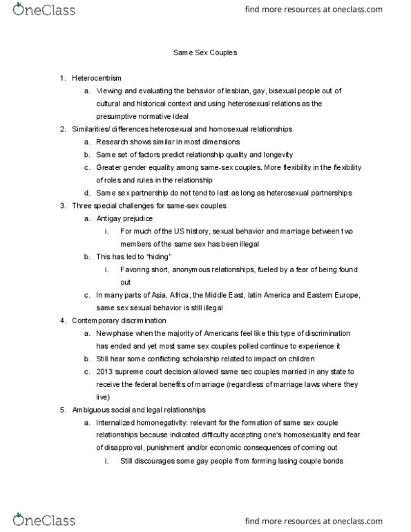 SOC 256 Lecture Notes - Lecture 6: Homophobia thumbnail